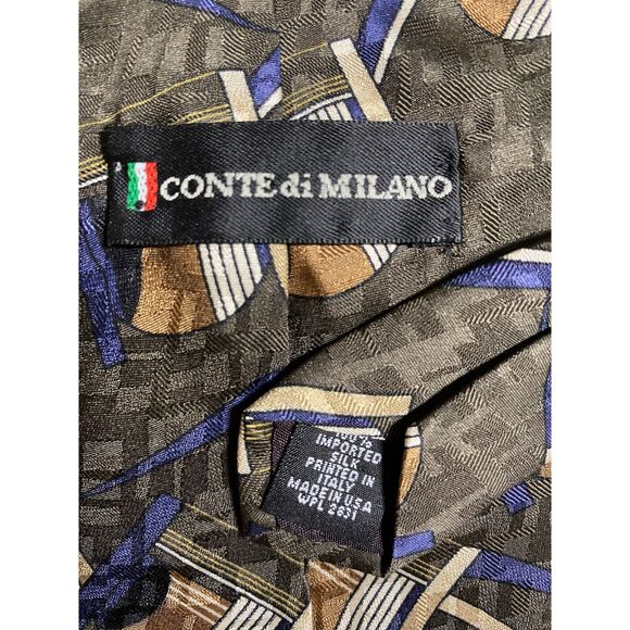 2 CONTE di MILANO Italian Silk Ties - Picture 6 of 8